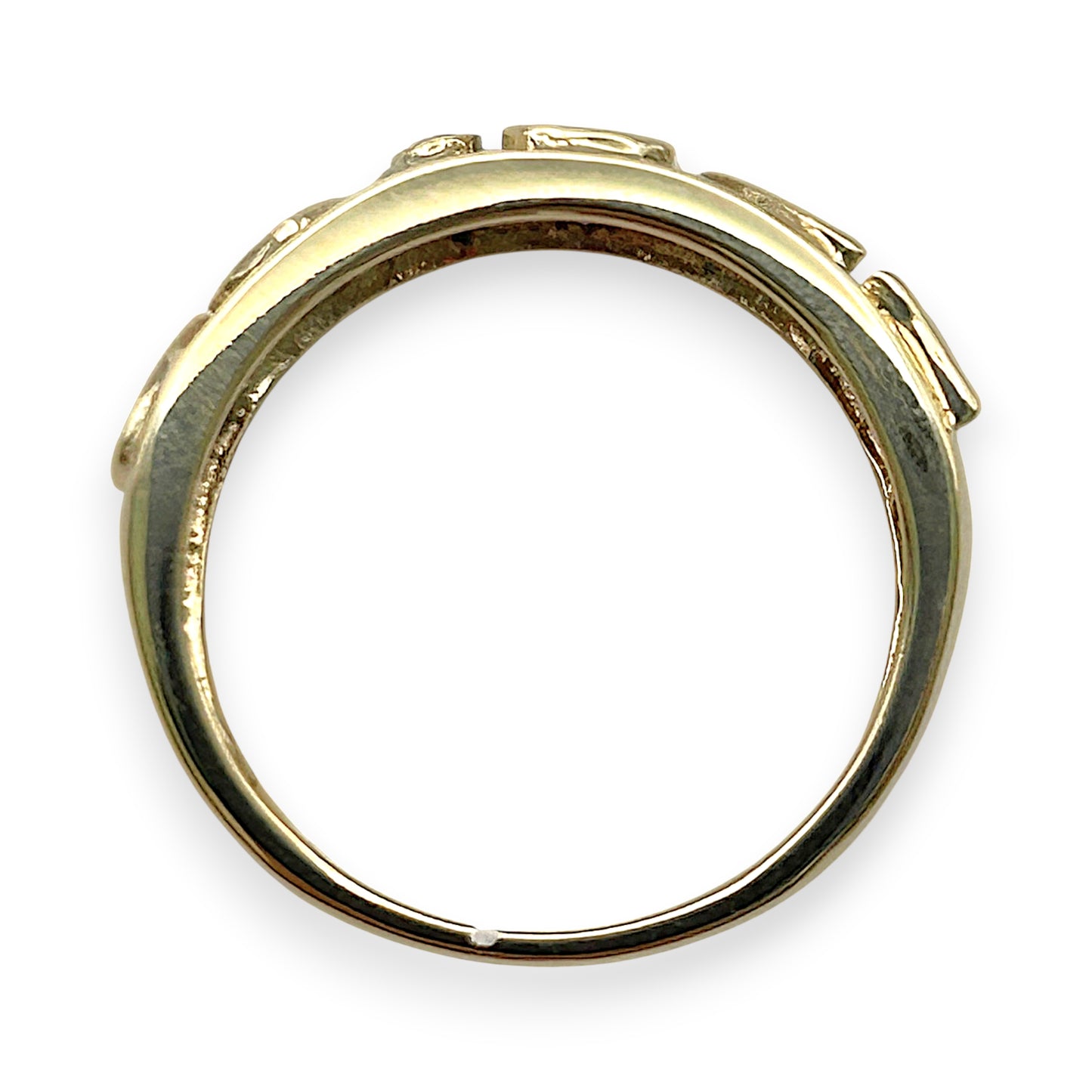 GOLD DEAL | 9kt Gold Aurora Serenade Band Ring Size N