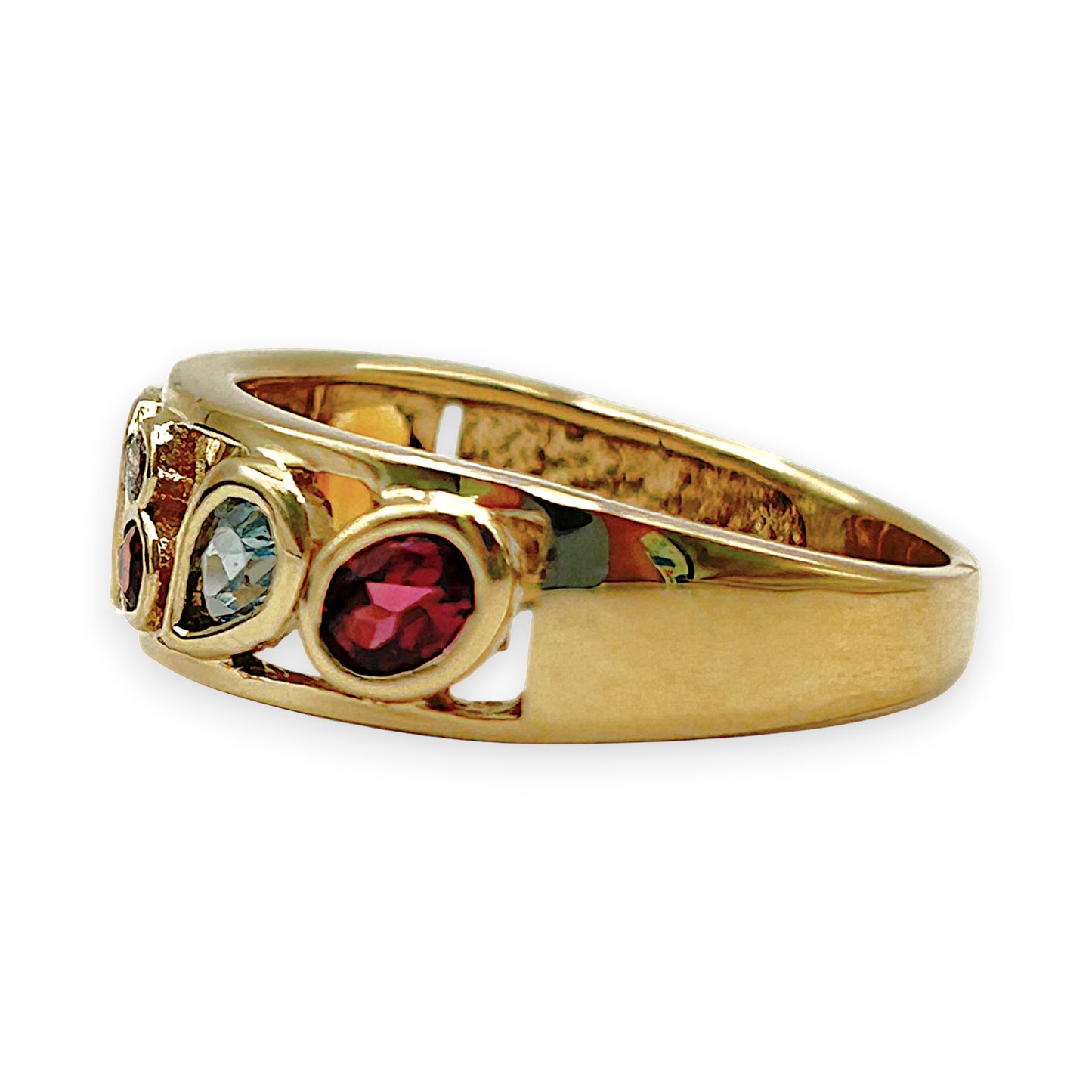 GOLD DEAL | 9kt Gold Aurora Serenade Band Ring Size N