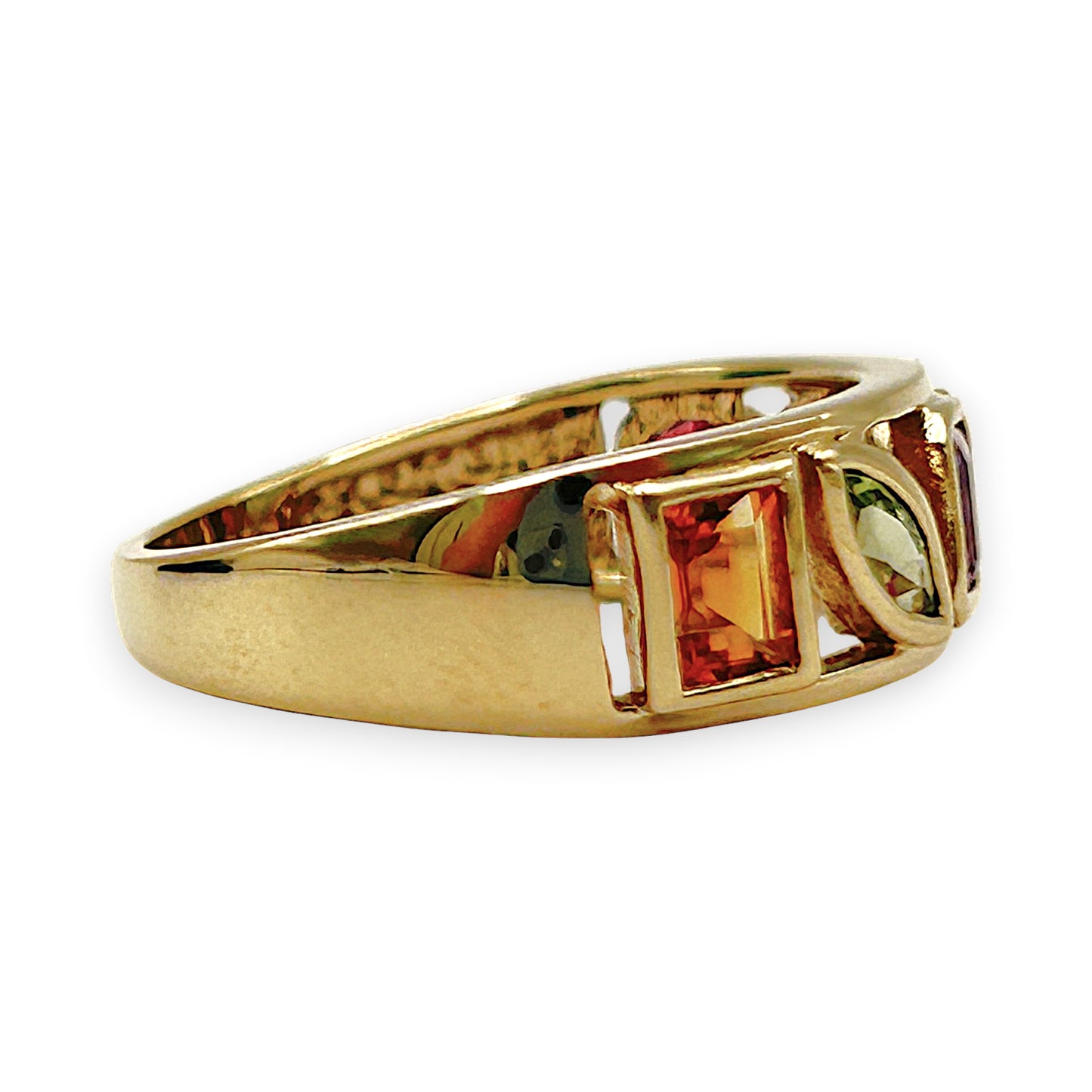GOLD DEAL | 9kt Gold Aurora Serenade Band Ring Size N