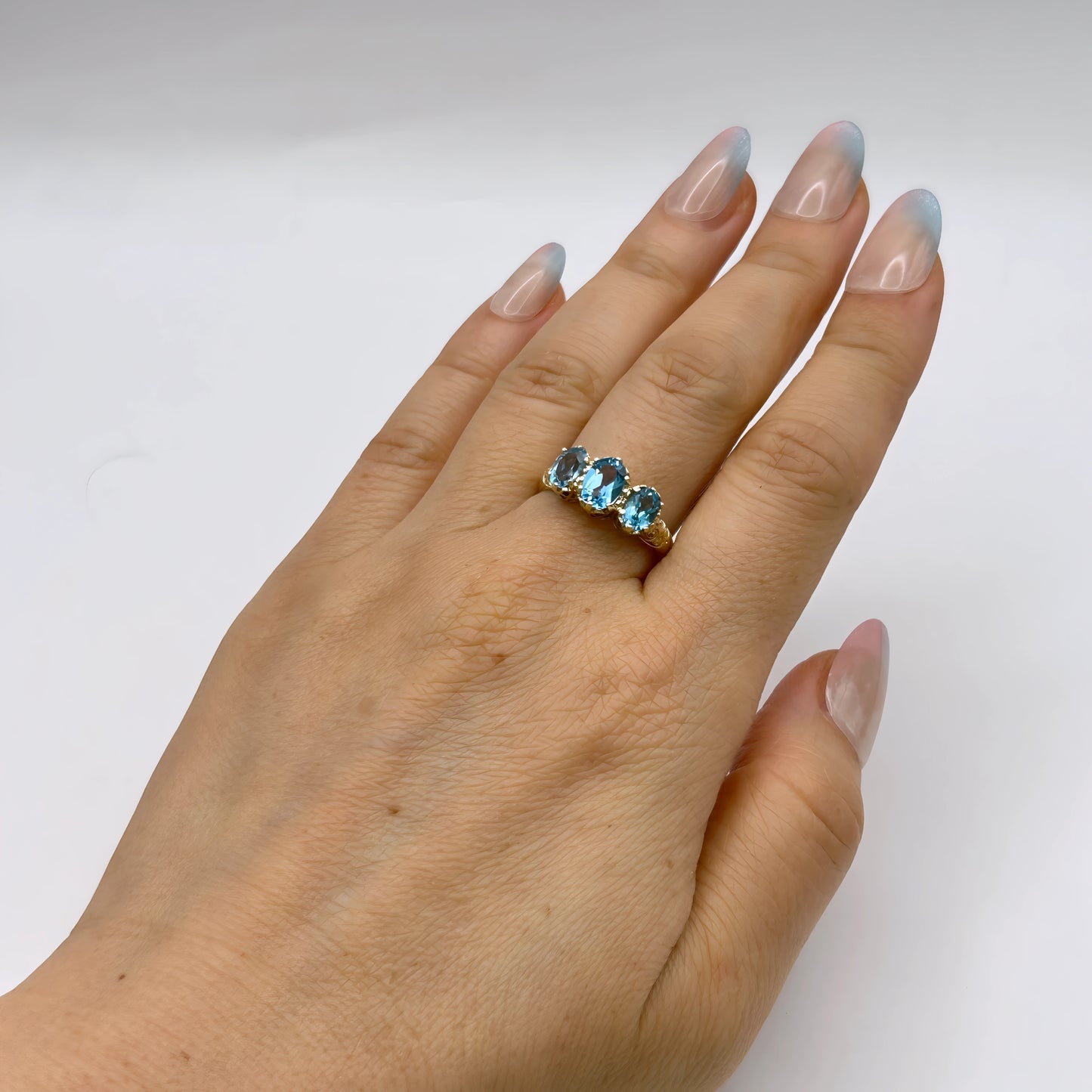 GOLD DEAL | 9kt Gold Celestial Topaz Serenade Ring-Refurbished