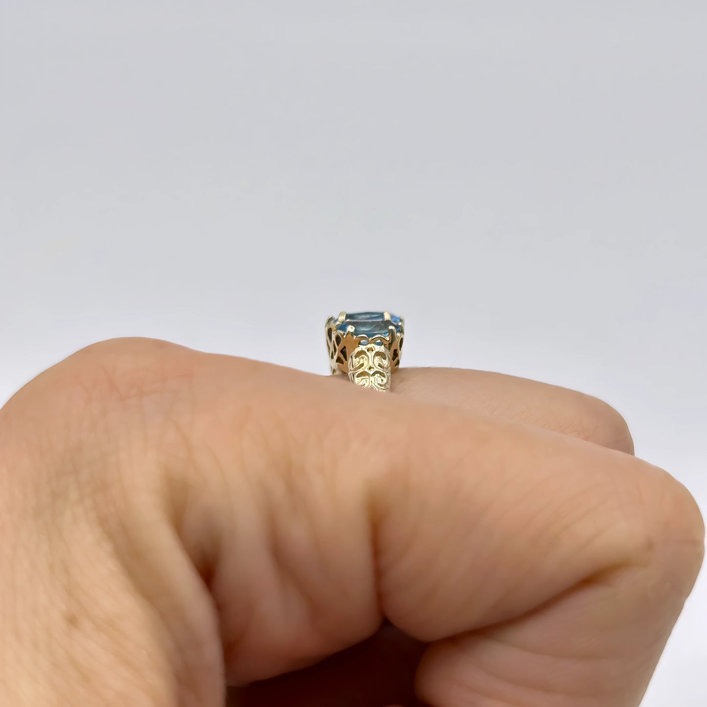 GOLD DEAL | 9kt Gold Celestial Topaz Serenade Ring-Refurbished
