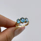 GOLD DEAL | 9kt Gold Celestial Topaz Serenade Ring-Refurbished
