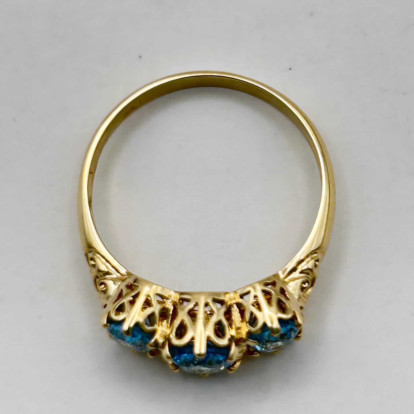 GOLD DEAL | 9kt Gold Celestial Topaz Serenade Ring-Refurbished
