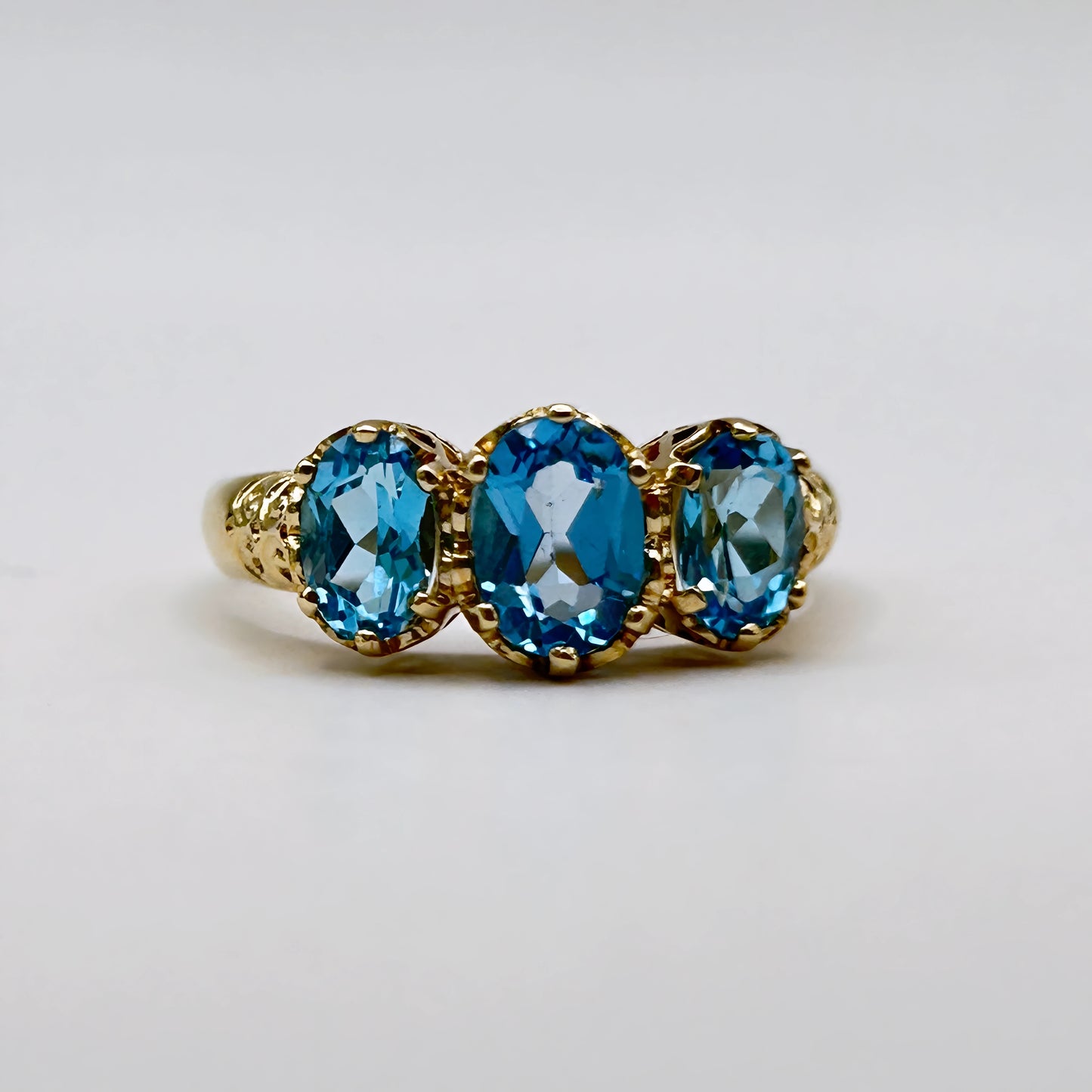 GOLD DEAL | 9kt Gold Celestial Topaz Serenade Ring-Refurbished