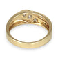 10K Gold MHJ Diamond Ring Size U1/2. R # 236