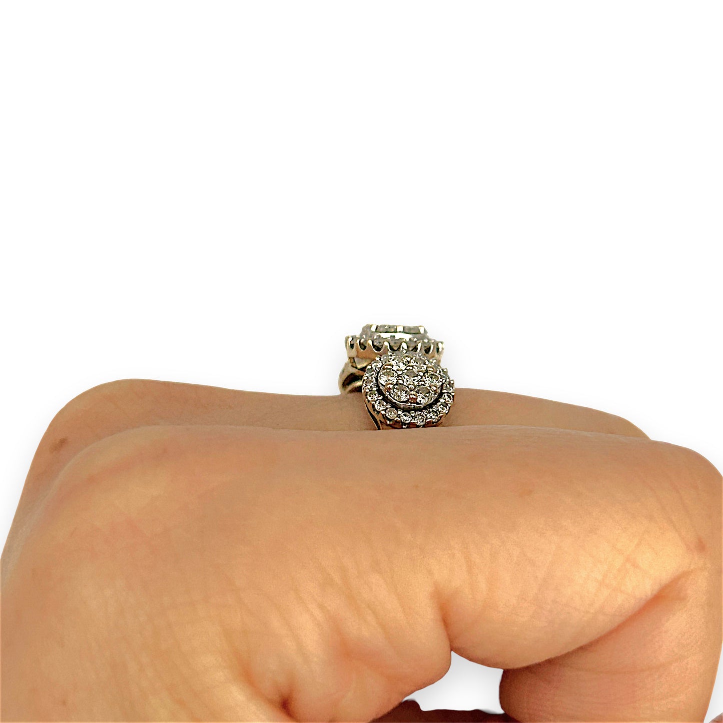 GOLD DEAL | 9ct Gold Refurbished Trio of Brilliance Diamond Ring TDW1.00ct.