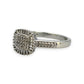 NZGD | 9ct White Gold Celestial Diamond Cluster Ring Size O
