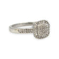 NZGD | 9ct White Gold Celestial Diamond Cluster Ring Size O