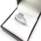 NZGD | 9ct White Gold Celestial Diamond Cluster Ring Size O