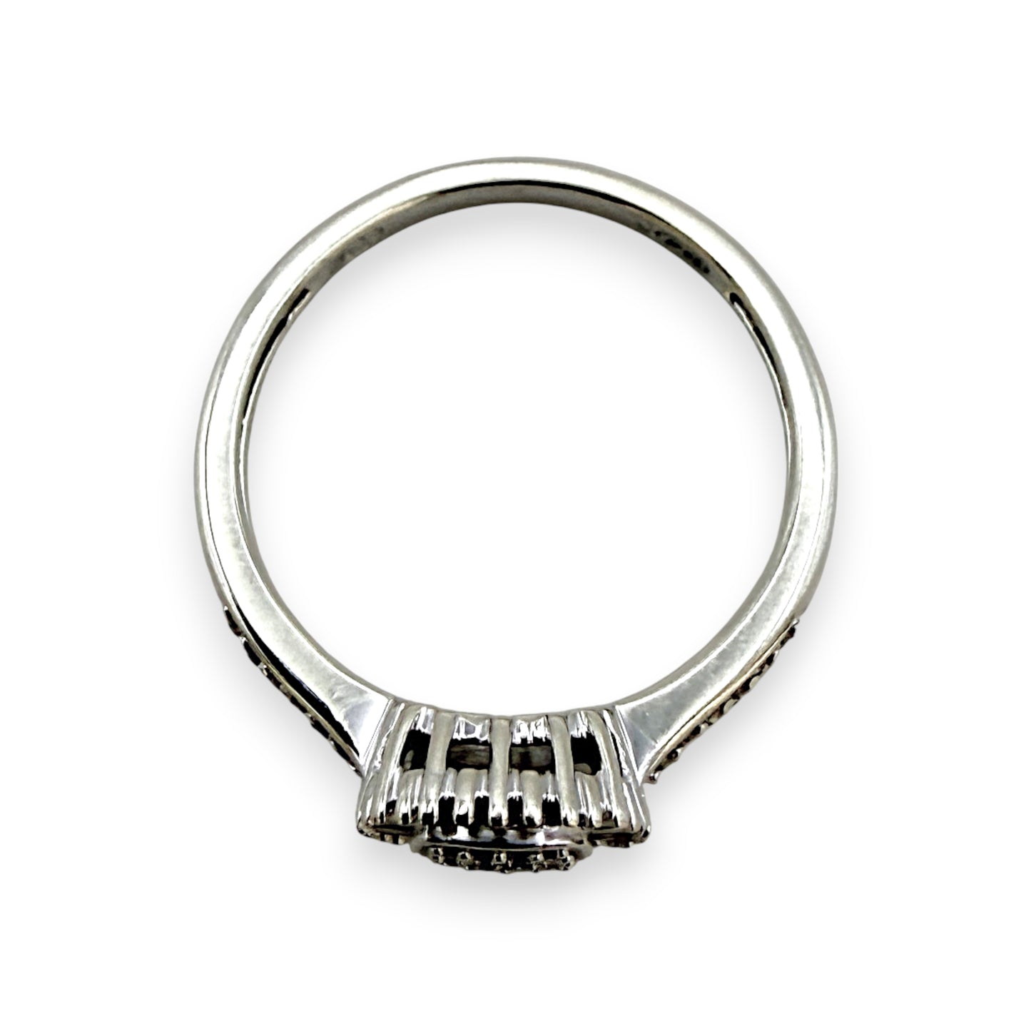 NZGD | 9ct White Gold Celestial Diamond Cluster Ring Size O