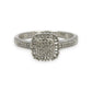 NZGD | 9ct White Gold Celestial Diamond Cluster Ring Size O
