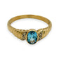 NZGD | 9ct Gold Signature Blue Topaz & Diamond Ring Valuation $1,400