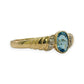 NZGD | 9ct Gold Signature Blue Topaz & Diamond Ring Valuation $1,400