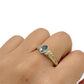 NZGD | 9ct Gold Signature Blue Topaz & Diamond Ring Valuation $1,400
