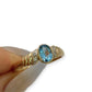 NZGD | 9ct Gold Signature Blue Topaz & Diamond Ring Valuation $1,400