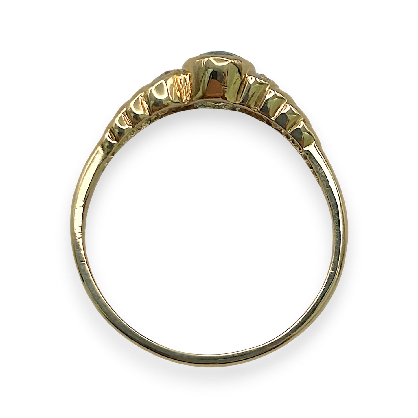 NZGD | 9ct Gold Signature Blue Topaz & Diamond Ring Valuation $1,400