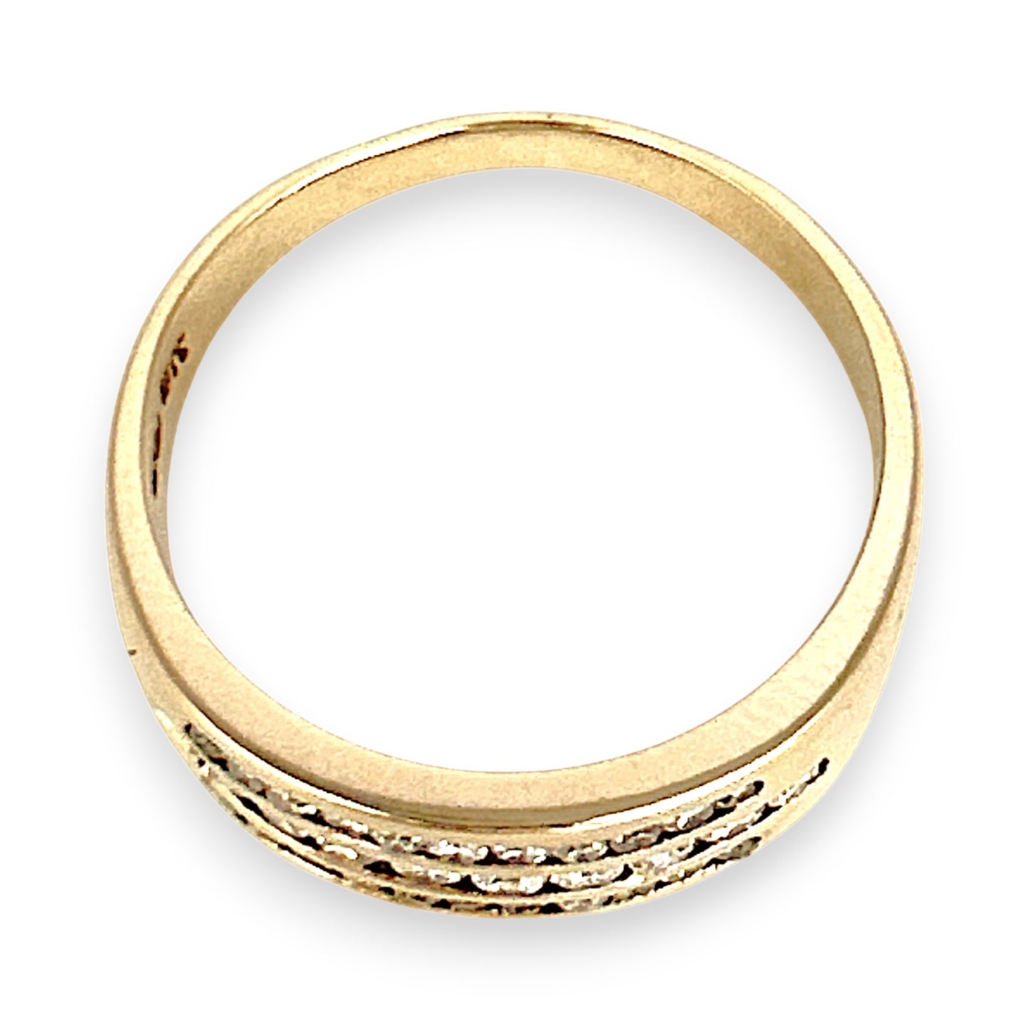 GOLD DEAL | 9ct Gold Refurbished Triluxe Channel Band Ring Size P
