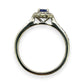 NZGD | 9ct White Gold Tanzanite Petal Crown Ring Size N