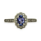 NZGD | 9ct White Gold Tanzanite Petal Crown Ring Size N