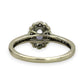 NZGD | 9ct White Gold Tanzanite Petal Crown Ring Size N