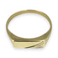 NZGD | 9ct Gold Minimalist Diamond Band Ring Size Y 1/2
