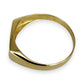 NZGD | 9ct Gold Minimalist Diamond Band Ring Size Y 1/2