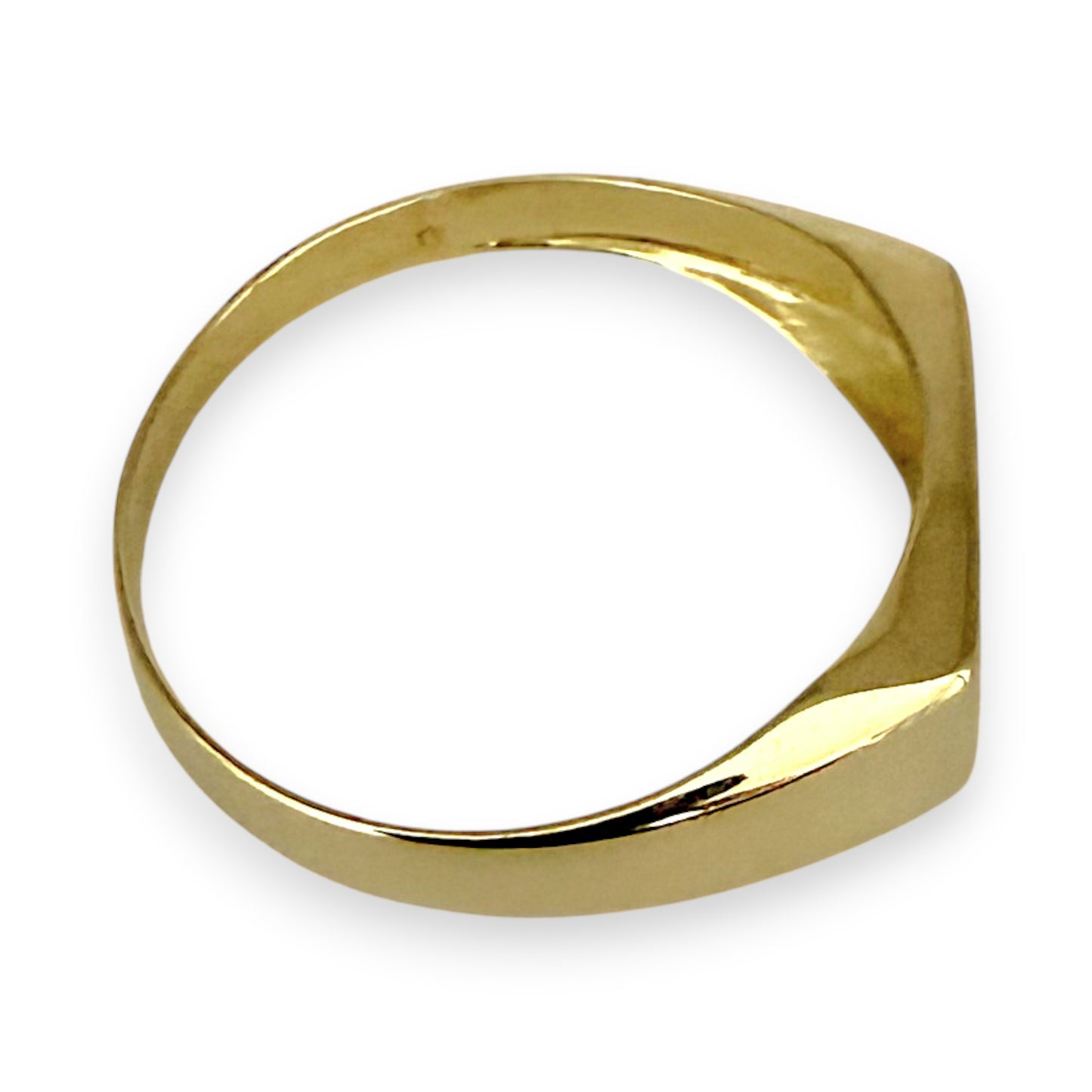 NZGD | 9ct Gold Minimalist Diamond Band Ring Size Y 1/2