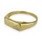 NZGD | 9ct Gold Minimalist Diamond Band Ring Size Y 1/2
