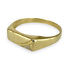 NZGD | 9ct Gold Minimalist Diamond Band Ring Size Y 1/2