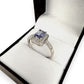 NZGD | 9ct White Gold Ocean‑Mist Sapphire Ring Valuation $2,000