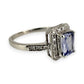 NZGD | 9ct White Gold Ocean‑Mist Sapphire Ring Valuation $2,000