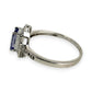 NZGD | 9ct White Gold Ocean‑Mist Sapphire Ring Valuation $2,000