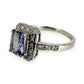 NZGD | 9ct White Gold Ocean‑Mist Sapphire Ring Valuation $2,000