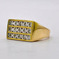 NZGD | 9ct Gold PROUDS Signature Diamond Bar Ring Valuation $2,800