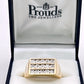 NZGD | 9ct Gold PROUDS Signature Diamond Bar Ring Valuation $2,800