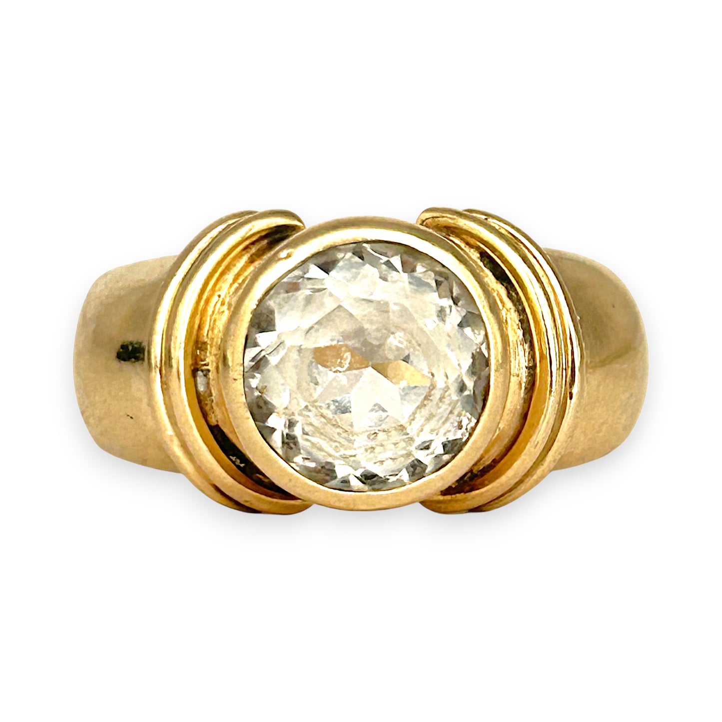 GOLD DEAL | 9kt Gold Heritage Golden Orbit Ring Size R