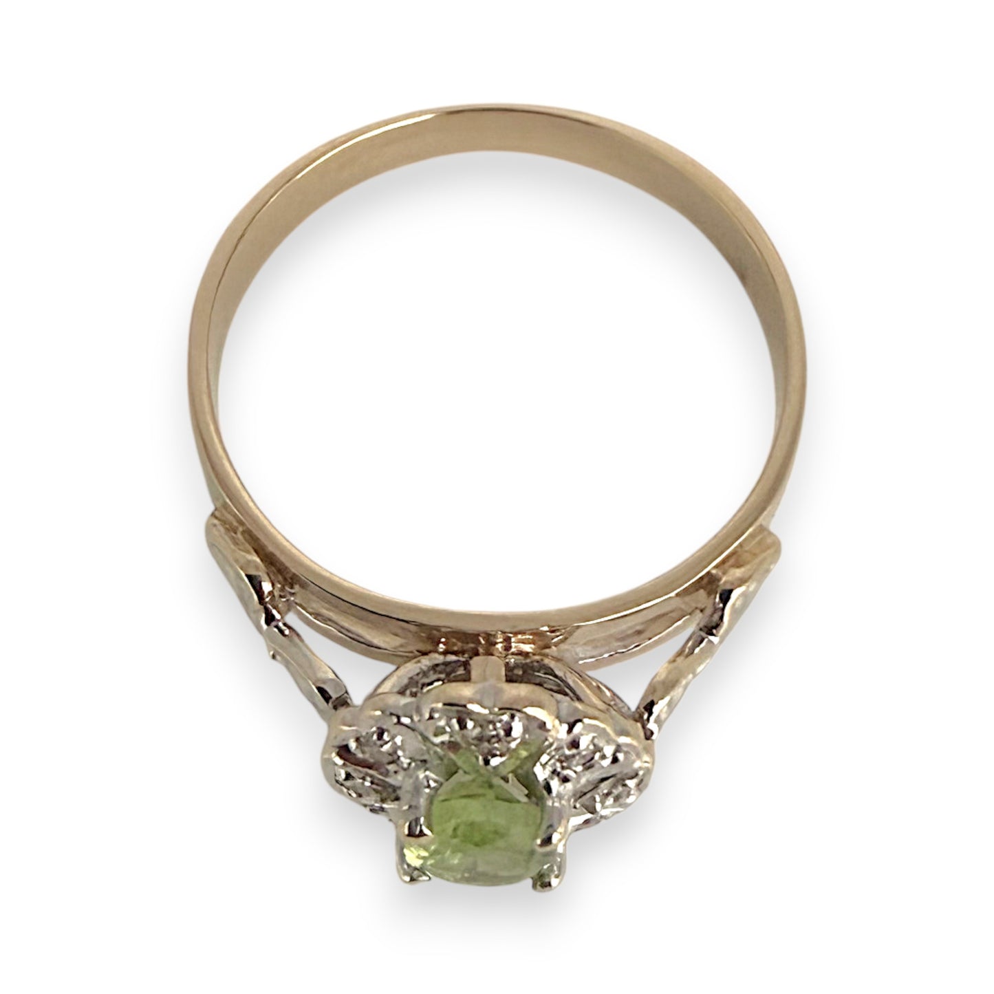 NZGD | 9ct Gold Vintage Verdant Glow Ring Size L