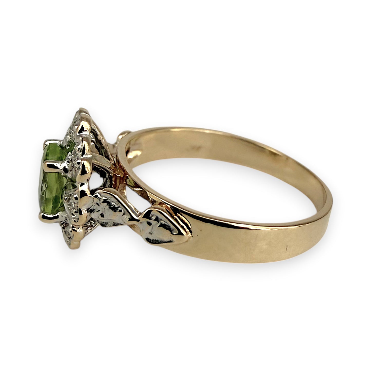 NZGD | 9ct Gold Vintage Verdant Glow Ring Size L