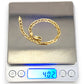 10K Gold Anchor Mariner Bracelet Length 19cm. R # 241