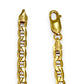 10K Gold Anchor Mariner Bracelet Length 19cm. R # 241