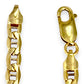 10K Gold Anchor Mariner Bracelet Length 19cm. R # 241