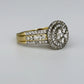 GOLD DEAL | 9kt Gold Refurbished Celestial Bloom Ring Valuation $3,100