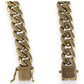 10ct Gold Heavy Weight Curb Link Bracelet Length 23cm Valuation $18,500 R # 242