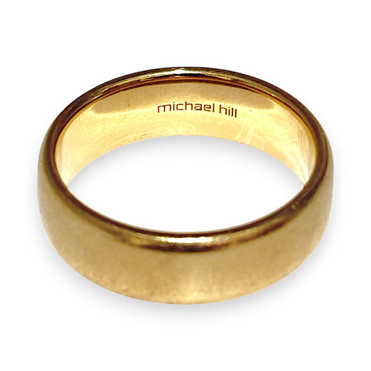 10ct Gold Michael Hill Solid Band Size W. R # 244