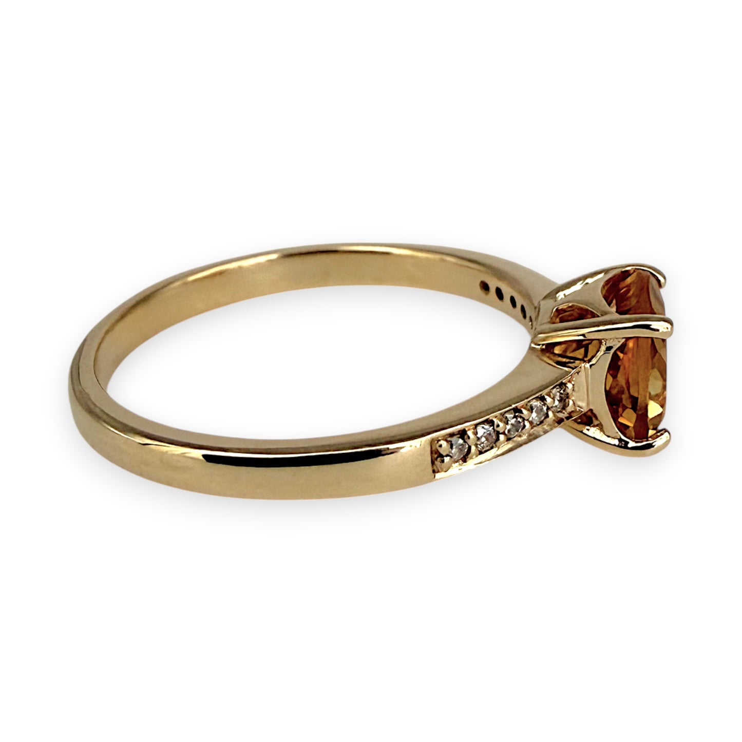 NZGD | 9ct Gold Sunfire Citrine Ring Size O