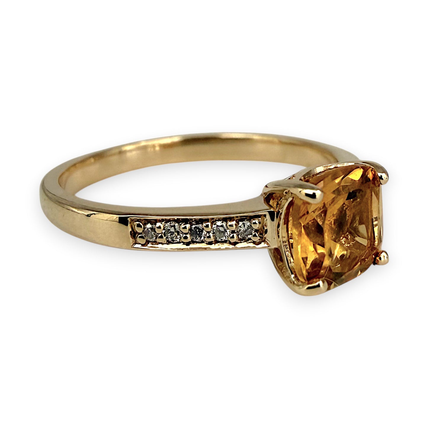 NZGD | 9ct Gold Sunfire Citrine Ring Size O