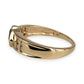 NZGD | 9ct Gold Luminous Green Serenity Ring Size p 1/2