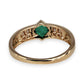 NZGD | 9ct Gold Luminous Green Serenity Ring Size p 1/2