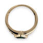 NZGD | 9ct Gold Luminous Green Serenity Ring Size p 1/2
