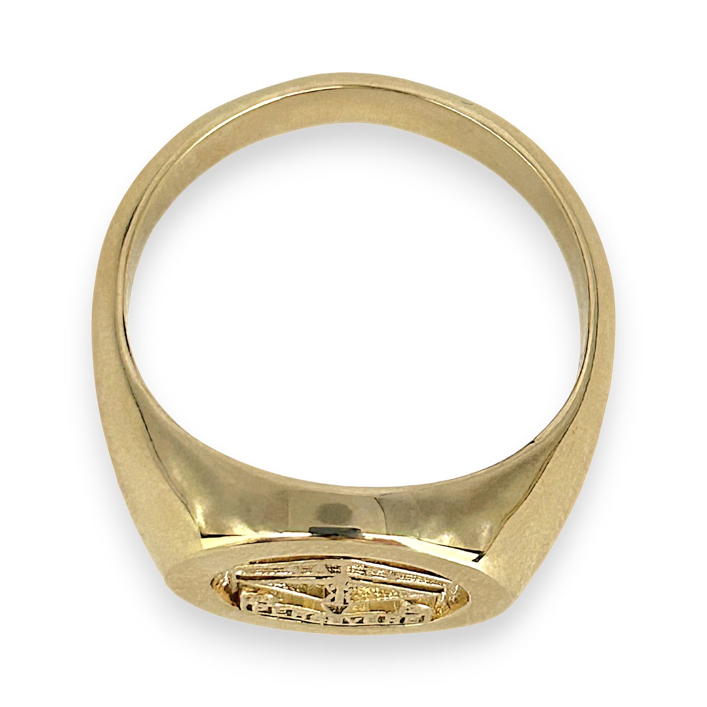 GOLD DEAL | 9kt Gold AATTV Perseverance Signet Ring Valuation $3,706